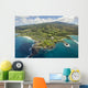 Hawaii, Maui, Aerial Of Kapalua Resort Along The Ocean Wall Mural