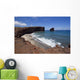 View Of Rocky Coastline And Beach Wall Mural