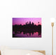 Cambodia, Angkor Wat, Silhouette Of Temple At Sunrise Wall Mural
