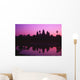 Cambodia, Angkor Wat, Silhouette Of Temple At Sunrise Wall Mural