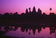 Cambodia, Angkor Wat, Silhouette Of Temple At Sunrise Wall Mural