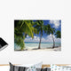 Palm Trees Across Beach Wall Mural