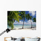 Palm Trees Across Beach Wall Mural