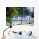 Palm Trees Across Beach Wall Mural