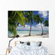 Palm Trees Across Beach Wall Mural