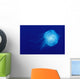 Hawaii, Translucent Jellyfish Floats In Deep Blue Water Wall Mural