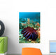 Thailand, Reef Scene With Crown-Of-Thorns Starfish Wall Mural