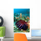 Thailand, Reef Scene With Crown-Of-Thorns Starfish Wall Mural