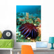 Thailand, Reef Scene With Crown-Of-Thorns Starfish Wall Mural
