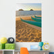 Hawaii, Oahu, Outrigger Canoes On Lanikai Beach At Sunrise Wall Mural
