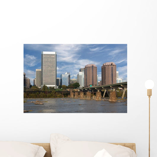 Skyline Richmond Virginia with Wall Decal