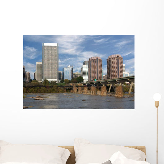 Skyline Richmond Virginia with Wall Decal