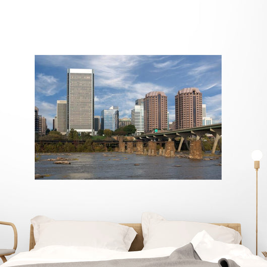 Skyline Richmond Virginia with Wall Decal