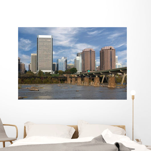 Skyline Richmond Virginia with Wall Decal