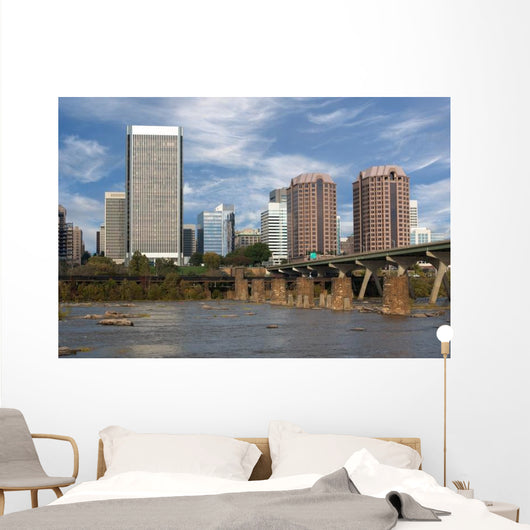 Skyline Richmond Virginia with Wall Decal
