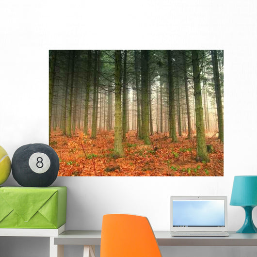 Autumn Forest Wall Decal Design 1