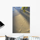 Footprints In Sand At Water's Edge, Soft Warm Golden Light Wall Mural