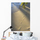 Footprints In Sand At Water's Edge, Soft Warm Golden Light Wall Mural