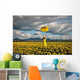 Happy Woman Daffodil Field Wall Decal