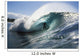 Hawaii, Oahu, North Shore, Shadow Of Surfer In Pipeline Wave Wall Mural