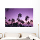 Palm Trees Silhouetted A58B Wall Mural