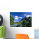 French Polynesia, Bora Bora, Coastal Shot, Mountains With Water A56A Wall Mural