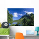French Polynesia, Bora Bora, Coastal Shot, Mountains With Water A56A Wall Mural