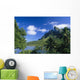 French Polynesia, Bora Bora, Coastal Shot, Mountains With Water A56A Wall Mural