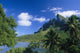 French Polynesia, Bora Bora, Coastal Shot, Mountains With Water A56A Wall Mural