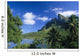 French Polynesia, Bora Bora, Coastal Shot, Mountains With Water A56A Wall Mural