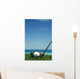 Golf Ball And Driver, Ocean In Blurred Background Wall Mural