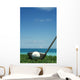 Golf Ball And Driver, Ocean In Blurred Background Wall Mural