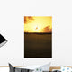 4Th Hole Flag At Sunset Wall Mural