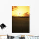 4Th Hole Flag At Sunset Wall Mural