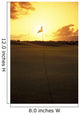 4Th Hole Flag At Sunset Wall Mural