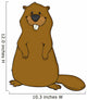 Beaver, teeth, dam, construction workers, loggers Wall Decal