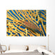 Palau, Longnose Hawkfish On Yellow Sea Fan A84D Wall Mural