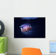 Papua New Guinea, Purple Jellyfish Midwater Surface Visible A88D Wall Mural