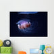 Papua New Guinea, Purple Jellyfish Midwater Surface Visible A88D Wall Mural