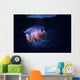 Papua New Guinea, Purple Jellyfish Midwater Surface Visible A88D Wall Mural