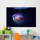 Papua New Guinea, Purple Jellyfish Midwater Surface Visible A88D Wall Mural