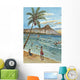 Postcard Wall Mural