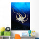 Hawaii, Day Octopus View Of Underside Near Surface, Midwater A87B Wall Mural