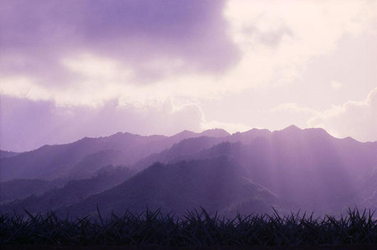 Hawaii, Oahu, Mount Kaala Waianae Mountain Range Sun Rays A43A Wall Mural