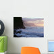 Hawaii, Kauai, Na Pali Coast, At Twilight, Rough Turbulent Ocean A40A Wall Mural