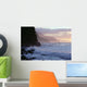 Hawaii, Kauai, Na Pali Coast, At Twilight, Rough Turbulent Ocean A40A Wall Mural