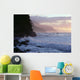 Hawaii, Kauai, Na Pali Coast, At Twilight, Rough Turbulent Ocean A40A Wall Mural