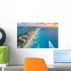 Cancun Coast with Sun Wall Decal