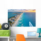 Cancun Coast with Sun Wall Decal