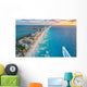 Cancun Coast with Sun Wall Decal